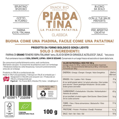 PIADATINA CLASSICA BIO 100g