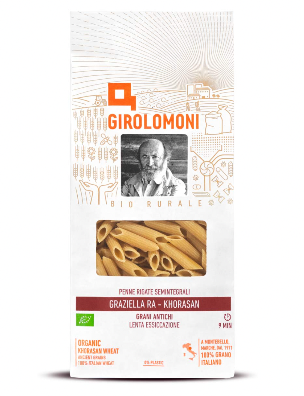 Penne Rigate mi-complète Graziella Ra – Khorasan 