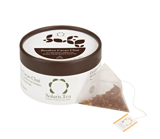 Rooibos Cacao Chai Biologico in bustine di tè piramidali biodegradabili 15x2g